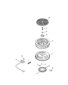 Kohler Sv735-3023 Ignition And Electrical Diagram and Parts List for Z-FORCES60 (17AF5GHD-17AF5GHD010)(2011) Cub Cadet Lawn Tractor